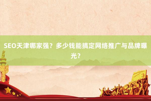SEO天津哪家强？多少钱能搞定网络推广与品牌曝光？