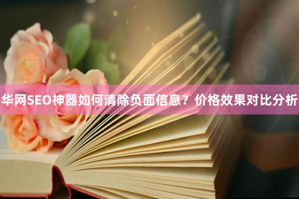 华网SEO神器如何清除负面信息？价格效果对比分析