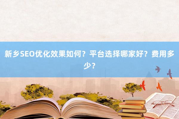 新乡SEO优化效果如何？平台选择哪家好？费用多少？